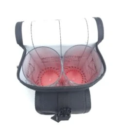 Gear-Up Surfcasting 2 Tube Bag With Front Pouch -Shimano Fishing Shop 2 tube pouch black inside 1