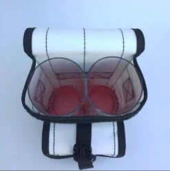 Gear-Up Surfcasting 2 Tube Bag With Front Pouch -Shimano Fishing Shop 2 tube pouch white inside