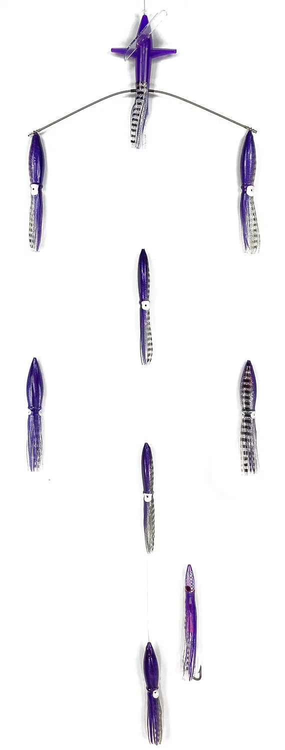 Sterling Tackle 18" Wide Tracker Spreader Bars - Bulb Squids 3 Sterling Tackle 18" Wide Tracker Spreader Bars - Bulb Squids