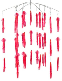 Squid Nation 7 Inch 6 Arm Stainless Steel Rubber Squid Dredges