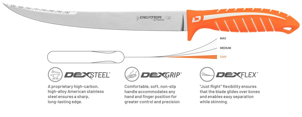 Dexter Outdoors DEXTREME Dual Edge DX10S 10" Stiff Fillet Knife 4 Dexter Outdoors DEXTREME Dual Edge DX10S 10" Stiff Fillet Knife - Image 2