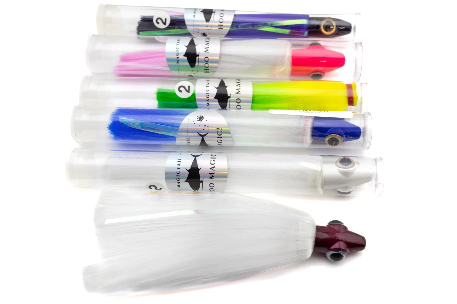 Magictail Hoo Magic Ballyhoo Skirt Lures - 2 Oz. 5 Magictail Hoo Magic Ballyhoo Skirt Lures - 2 Oz. - Image 3