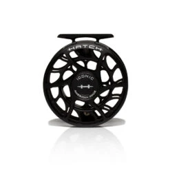 Hatch ICONIC Fly Reels -Shimano Fishing Shop Iconic5PlusReel BlackSilver LargeArbor Front