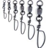 KROK Dual Rotation Ball Bearing Snap Swivels 2 KROK Dual Rotation Ball Bearing Snap Swivels -Shimano Fishing Shop KBBSS swivels