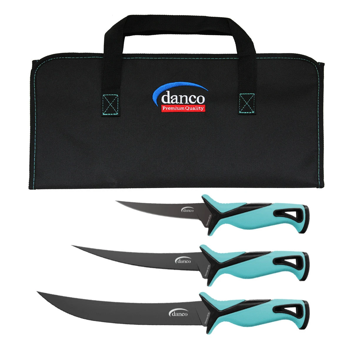 Danco 3-Piece Roll Up Fillet Knife Kit 3 Danco 3-Piece Roll Up Fillet Knife Kit