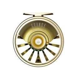 Redington Grande Fly Reels & Extra Spools -Shimano Fishing Shop Redington Reel GRANDE Champagne Back 7 8 9