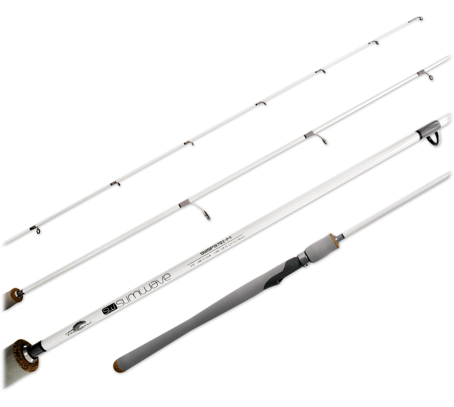 Tsunami Slimwave Slow Pitch Spinning Rods 3 Tsunami Slimwave Slow Pitch Spinning Rods