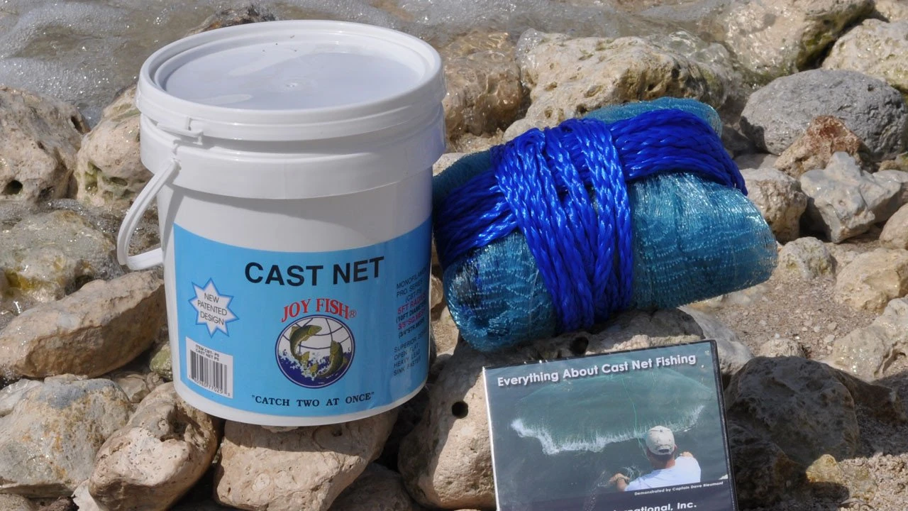 Joy Fish Professional Bait Cast Nets 3/8" Square Mesh 3 Joy Fish Professional Bait Cast Nets 3/8" Square Mesh