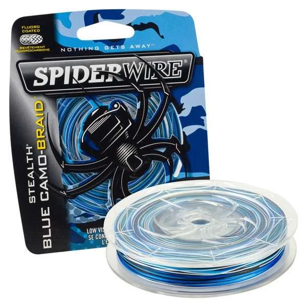 Spiderwire Stealth Blue Camo Braided Line 3 Spiderwire Stealth Blue Camo Braided Line